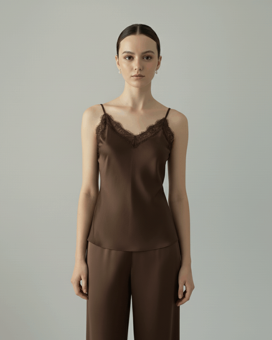 Top lencero con encaje