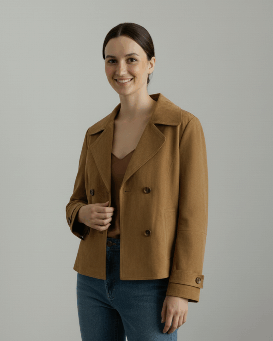 Suede Classic Short Coat
