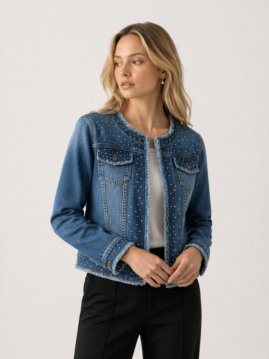 Chaqueta Denim Stud