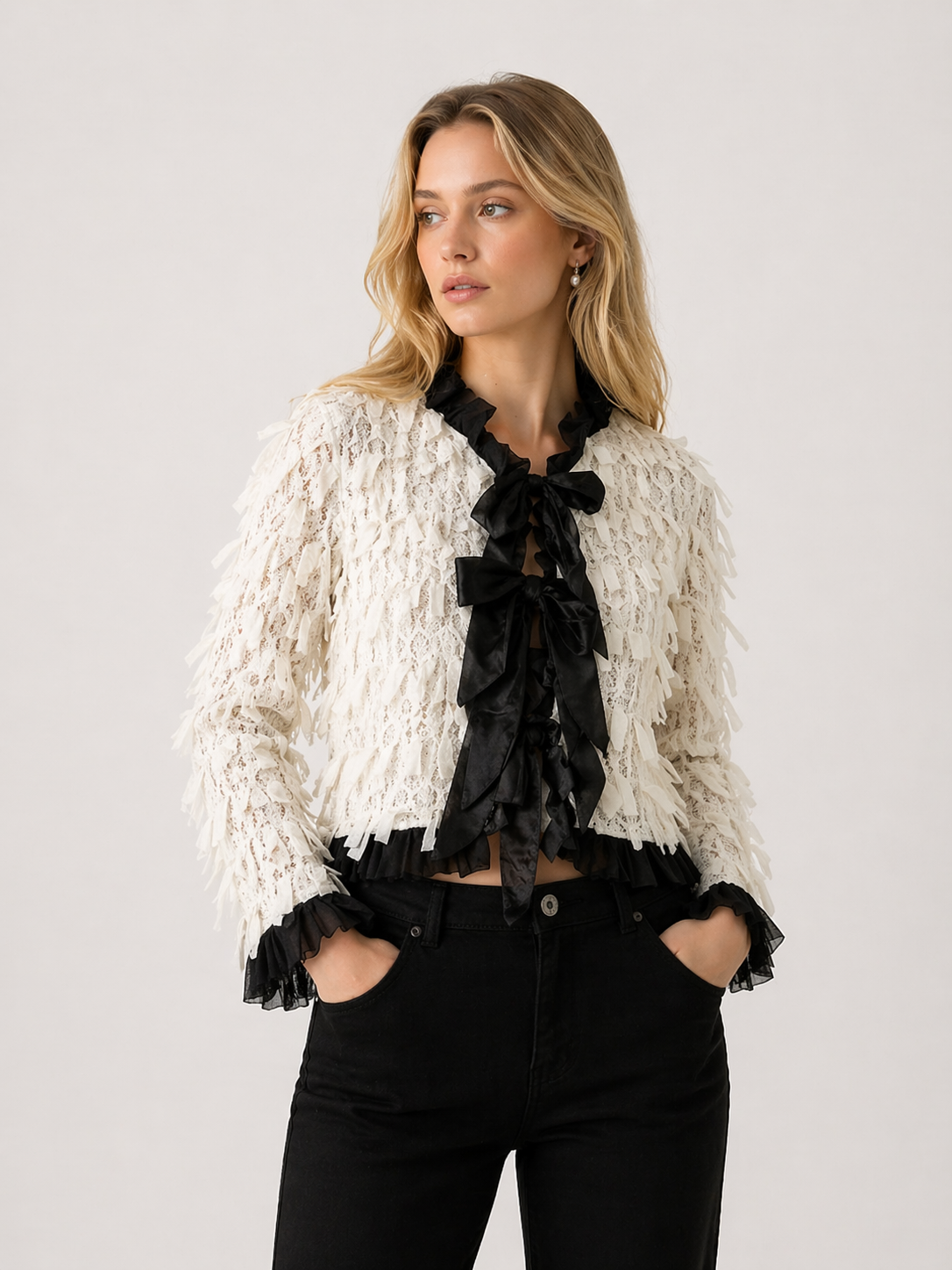 Chaqueta Lace & Bows