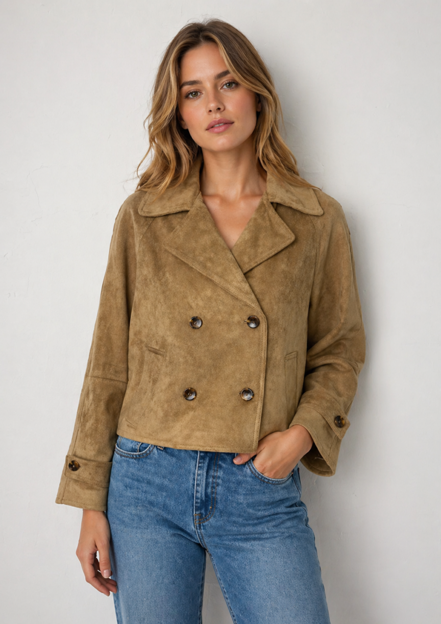 Suede Classic Short Coat