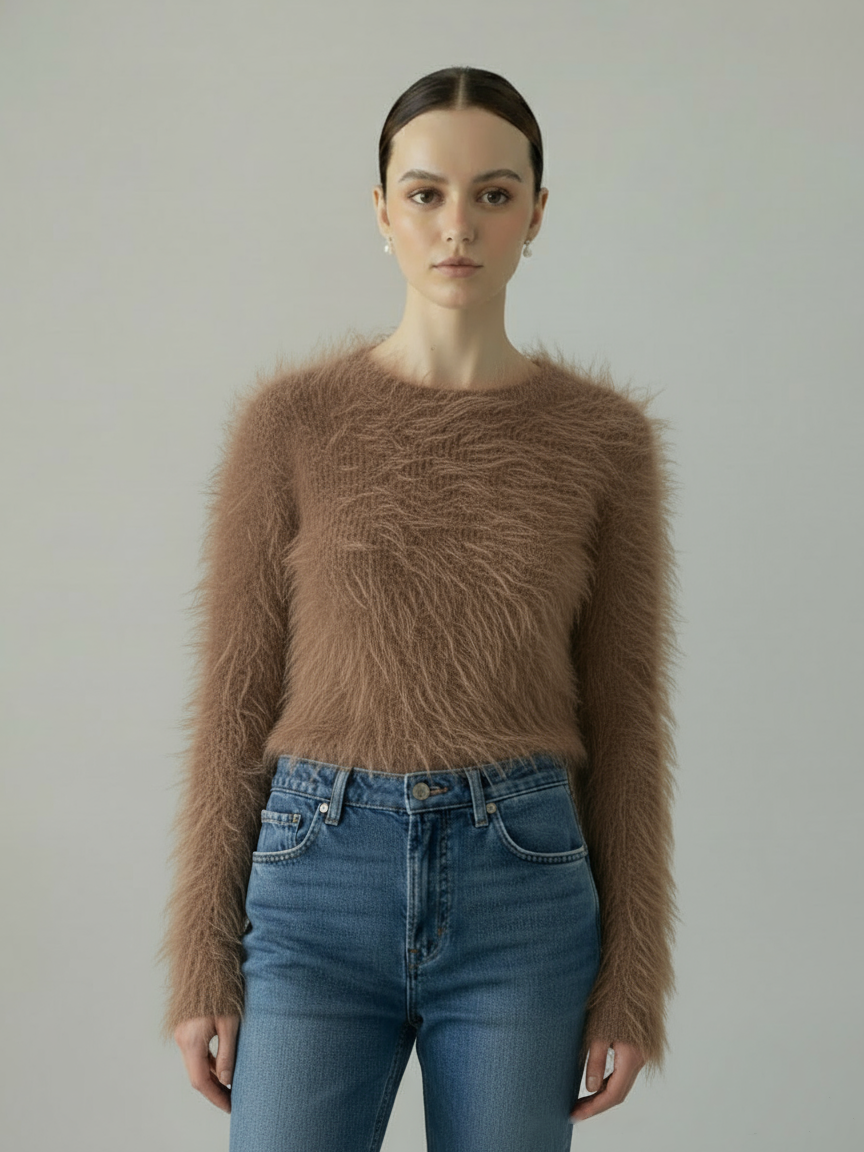 Fuzzy_Brown_Sweater