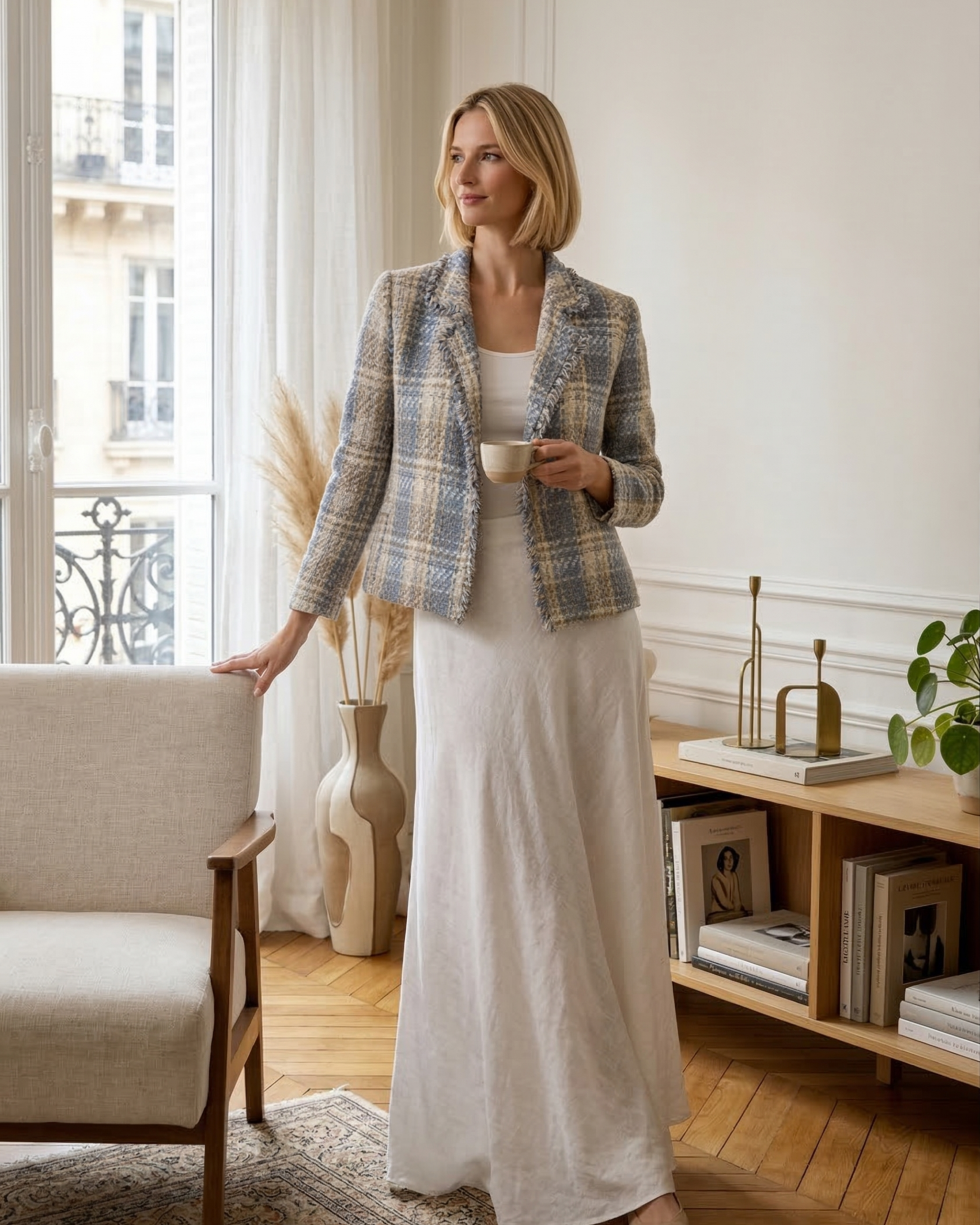 Blazer Tweed Tricolor