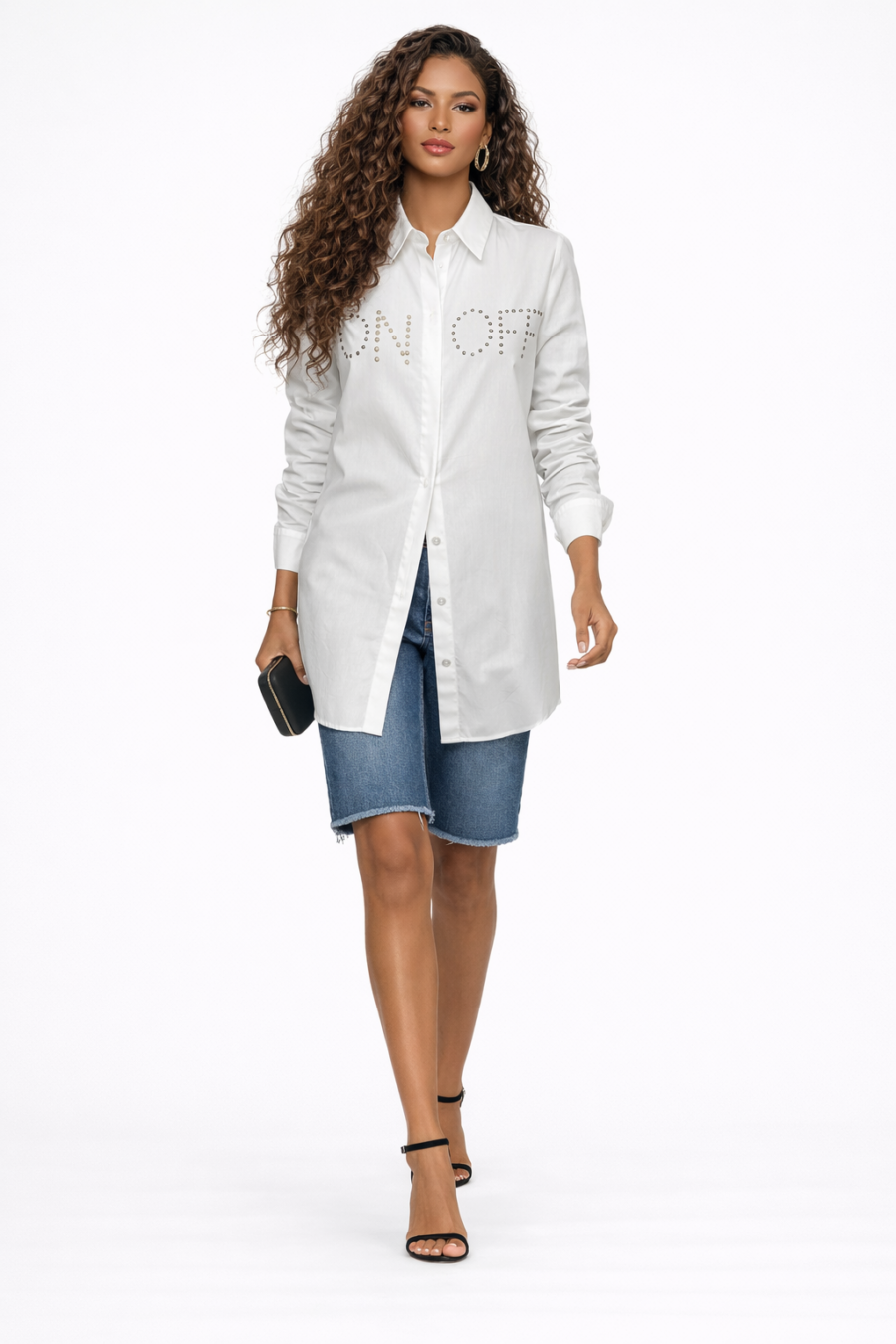 Blusón White Shine Statement Be Blouse