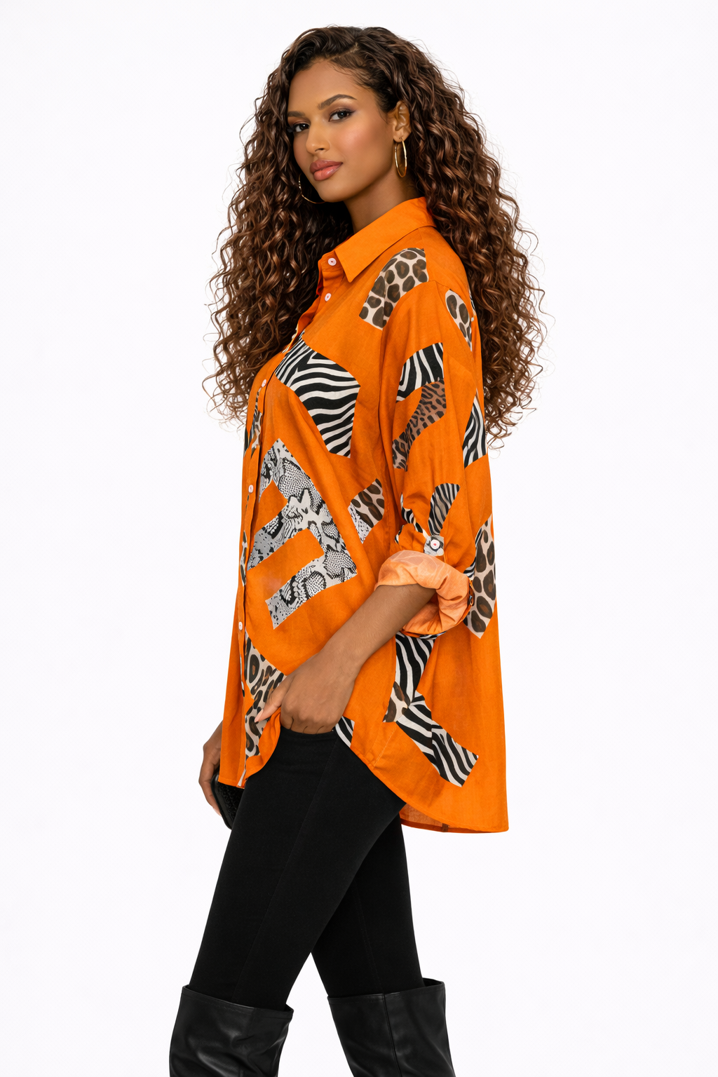 Camisa Orange Wild