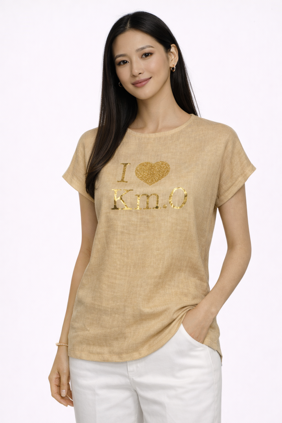 Camiseta Sand I ❤️ Kmo Lino & Punto Be Blouse