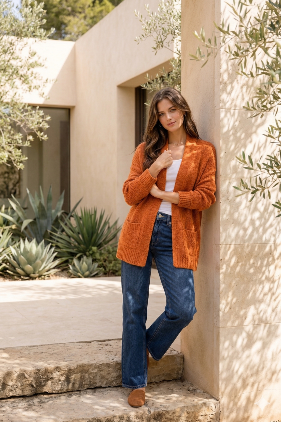 Cárdigan Rust Soft Knit Chic