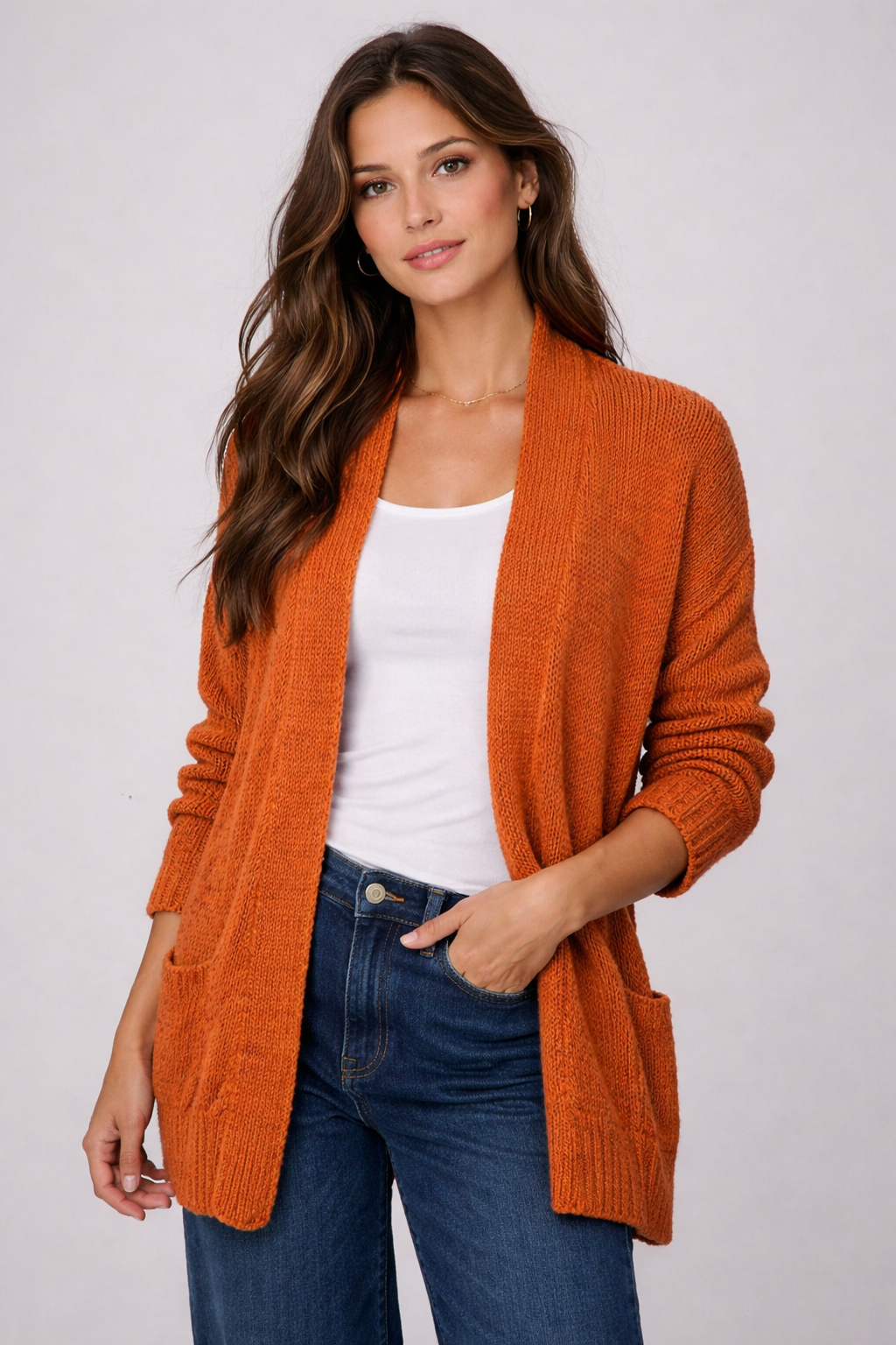Cárdigan Rust Soft Knit Chic
