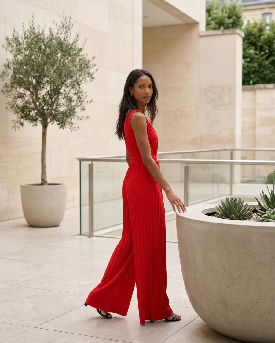 Mono Plissé Elegant Flow