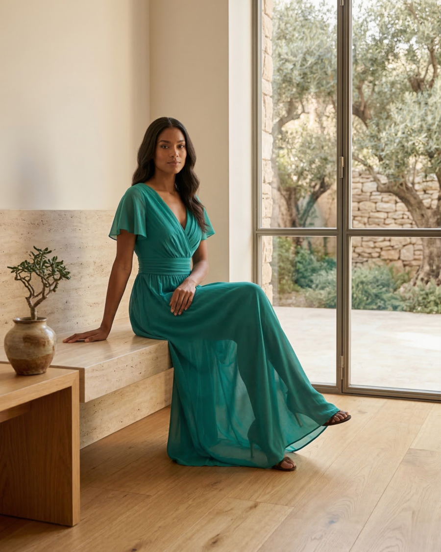 Vestido Tul Soft Flow