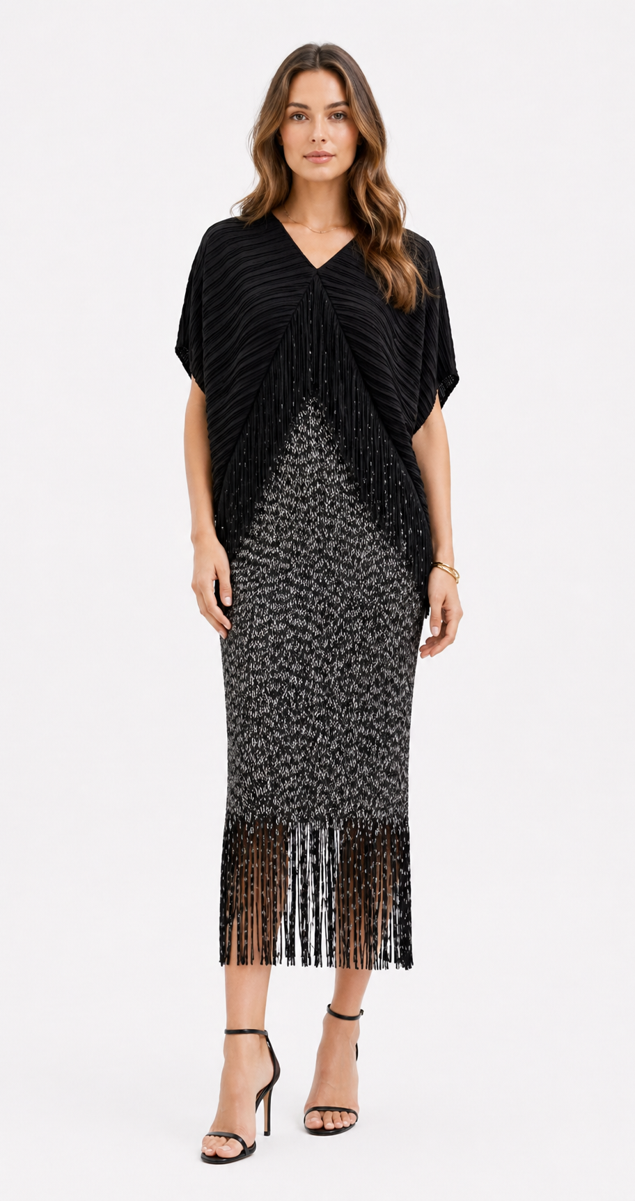 Vestido Fringe Layer Chic (2)