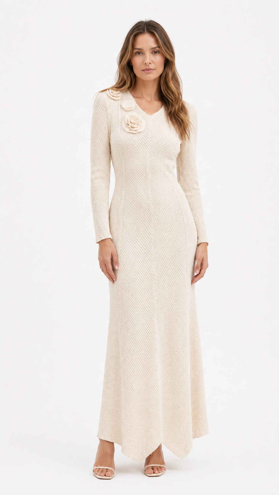 Vestido Knit Floral Elegance Chic (2)